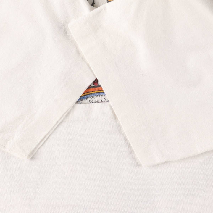 90'S All Sport Print T-shirt Made in USA Men's XL Vintage cotton white type Vintage Second Hand