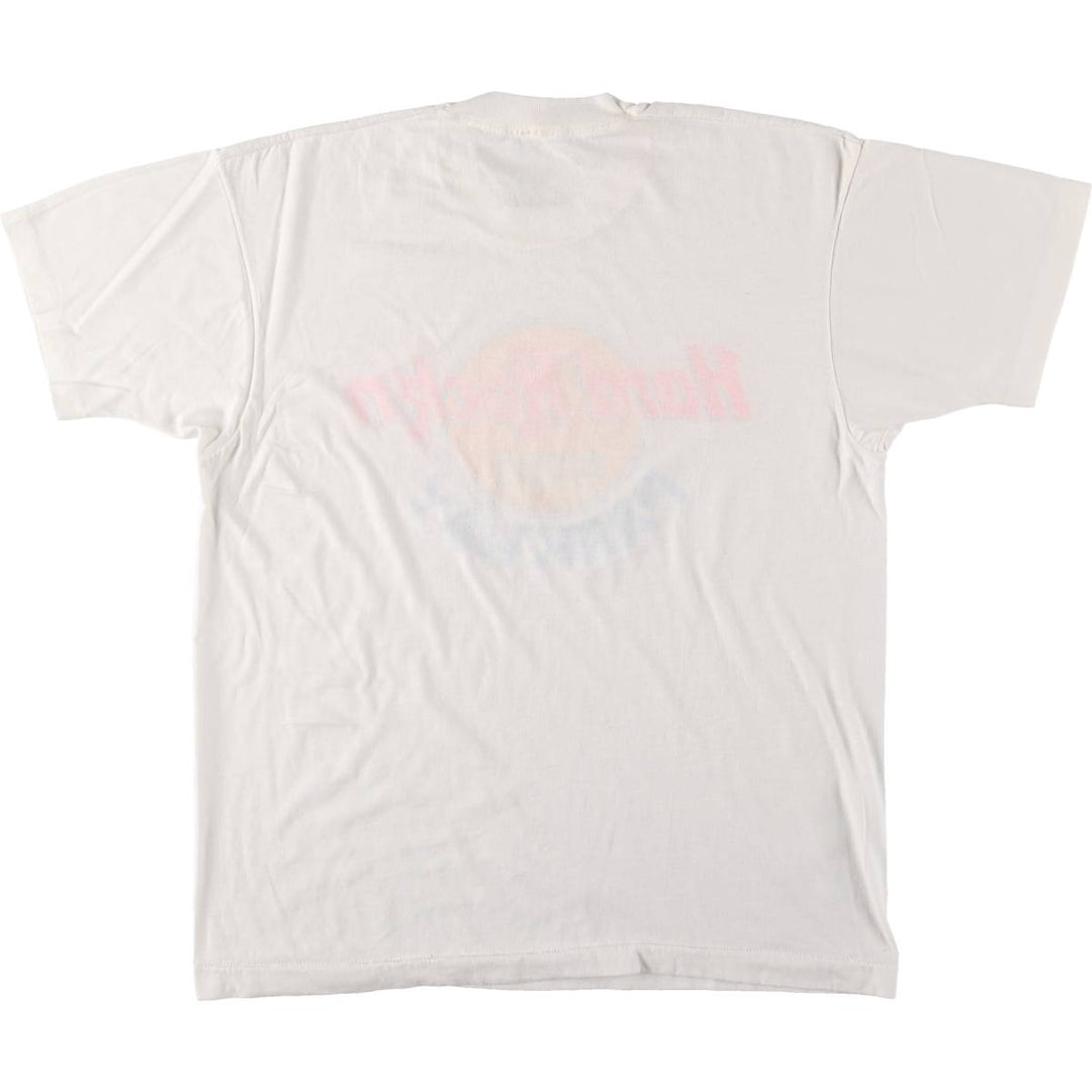 80's Screen Stars HARD ROCK CAFE Hard Rock Cafe Advertising T-shirt Made in USA Men's XL Vintage cotton white type Vintage Second Hand