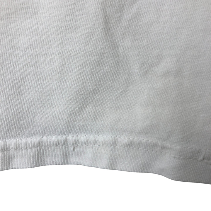 00'S Harley-Davidson Hanes Long Sleeve T-Shirt Made in USA Men's Size L cotton white type Vintage Second Hand