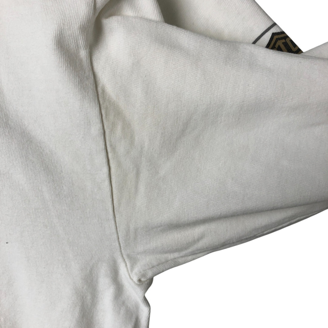 00'S Harley-Davidson Hanes Long Sleeve T-Shirt Made in USA Men's Size L cotton white type Vintage Second Hand