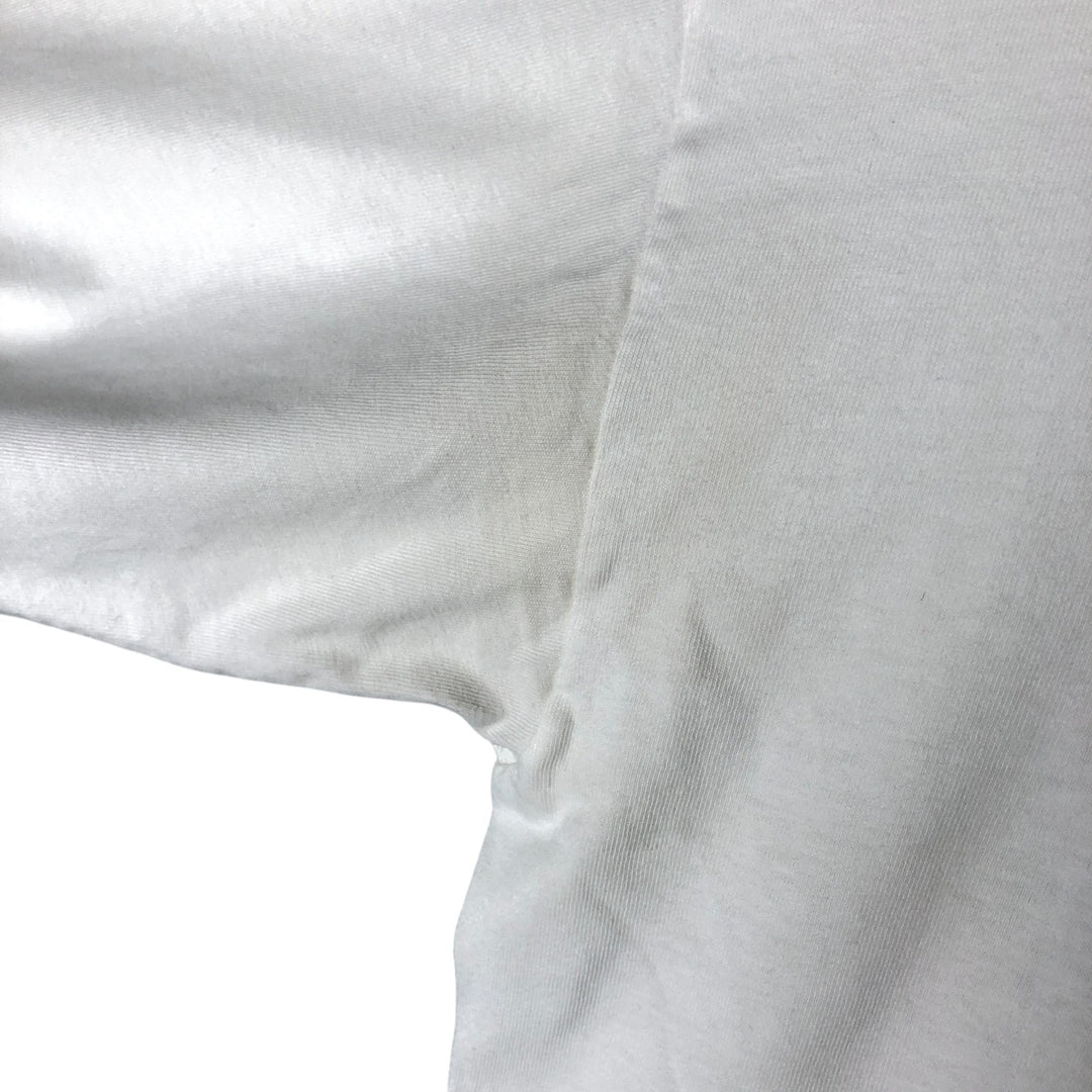 00'S Harley-Davidson Hanes Long Sleeve T-Shirt Made in USA Men's Size L cotton white type Vintage Second Hand