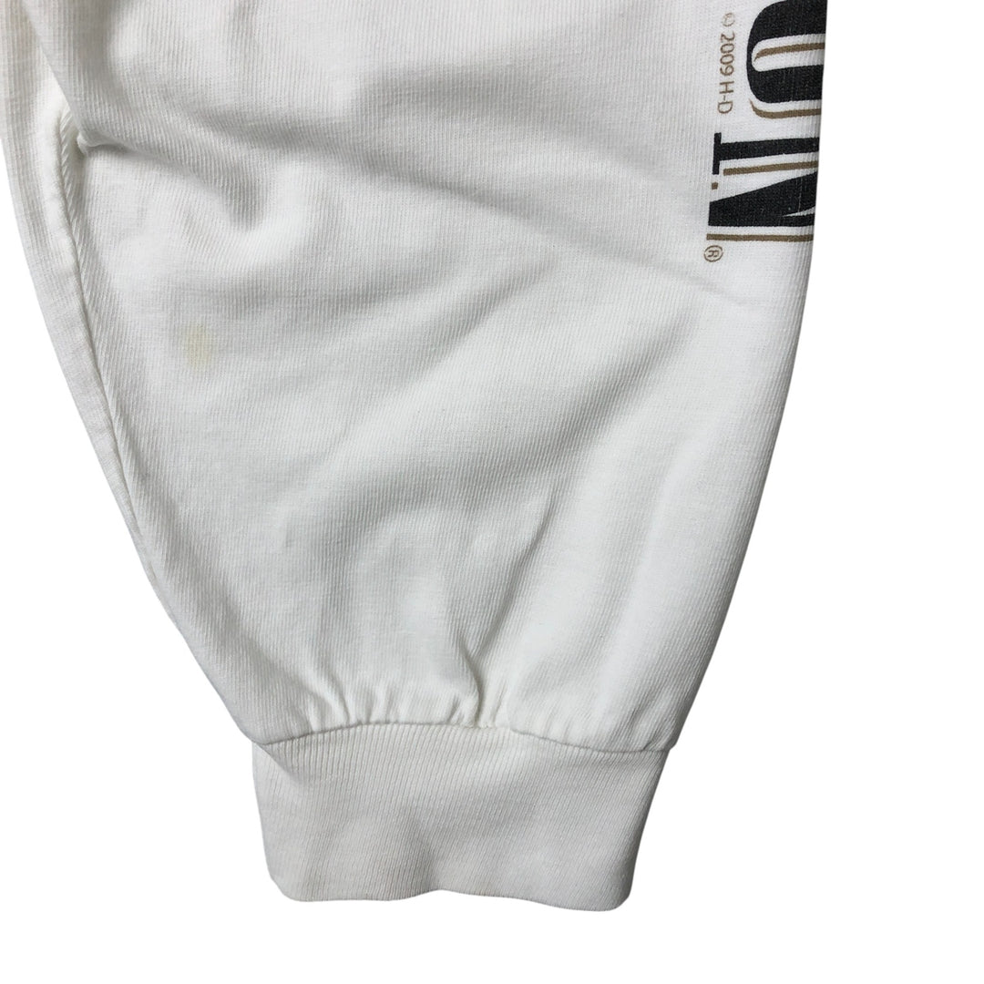 00'S Harley-Davidson Hanes Long Sleeve T-Shirt Made in USA Men's Size L cotton white type Vintage Second Hand