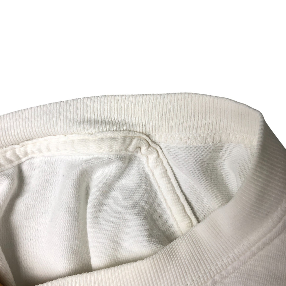 00'S Harley-Davidson Hanes Long Sleeve T-Shirt Made in USA Men's Size L cotton white type Vintage Second Hand