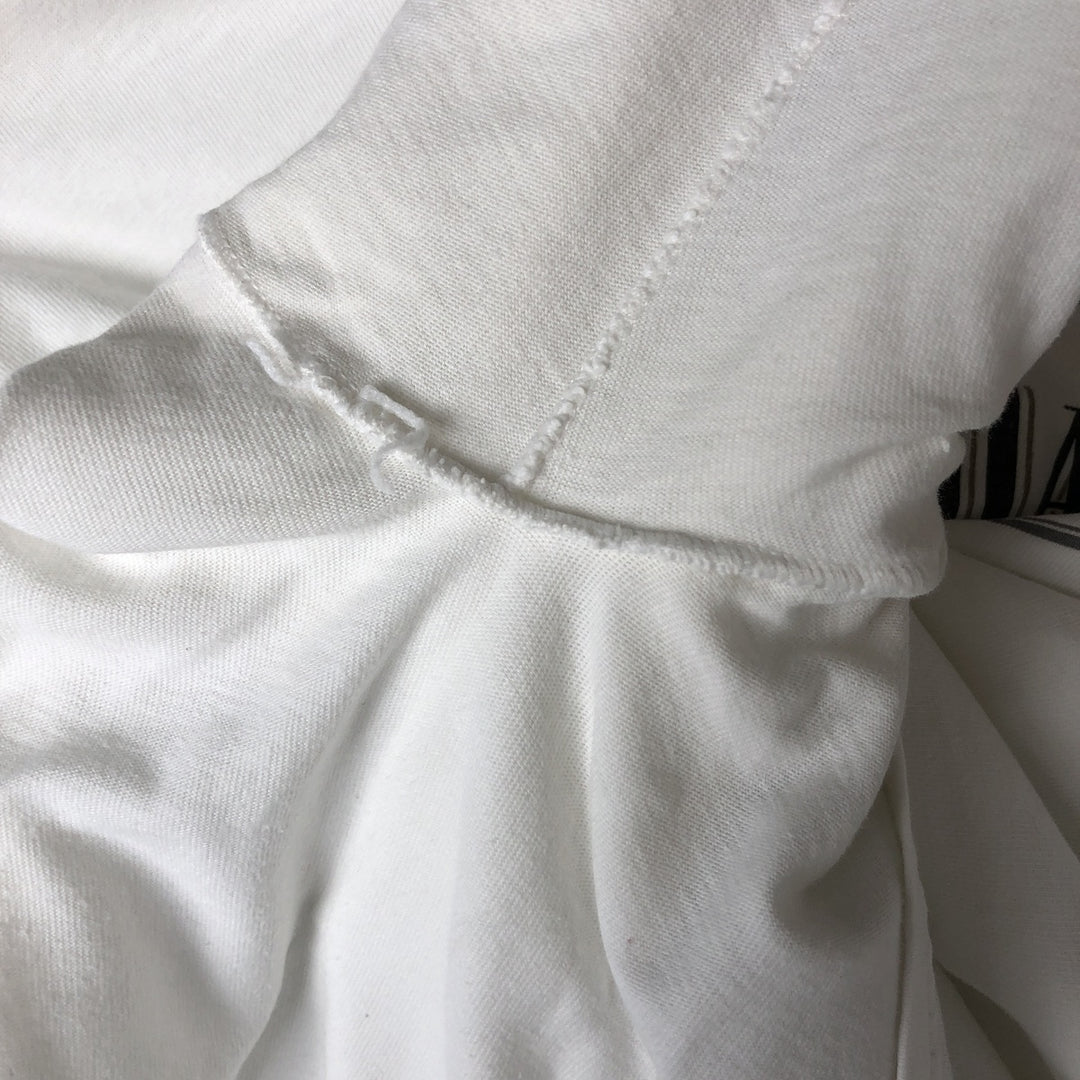 00'S Harley-Davidson Hanes Long Sleeve T-Shirt Made in USA Men's Size L cotton white type Vintage Second Hand