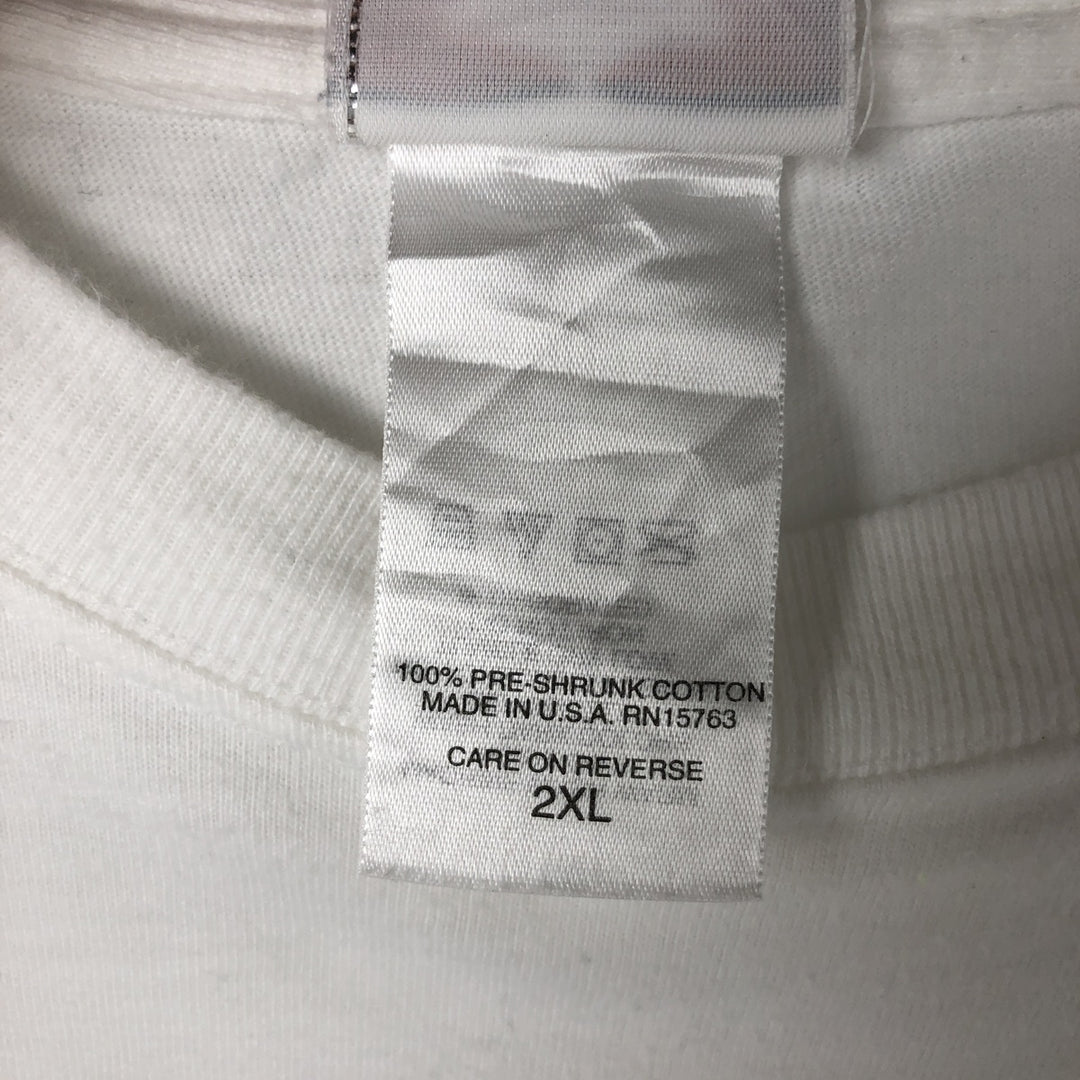 00'S Harley-Davidson Hanes Eagle Pattern Long T-shirt Made in USA Men's XXL cotton white type Vintage Second Hand