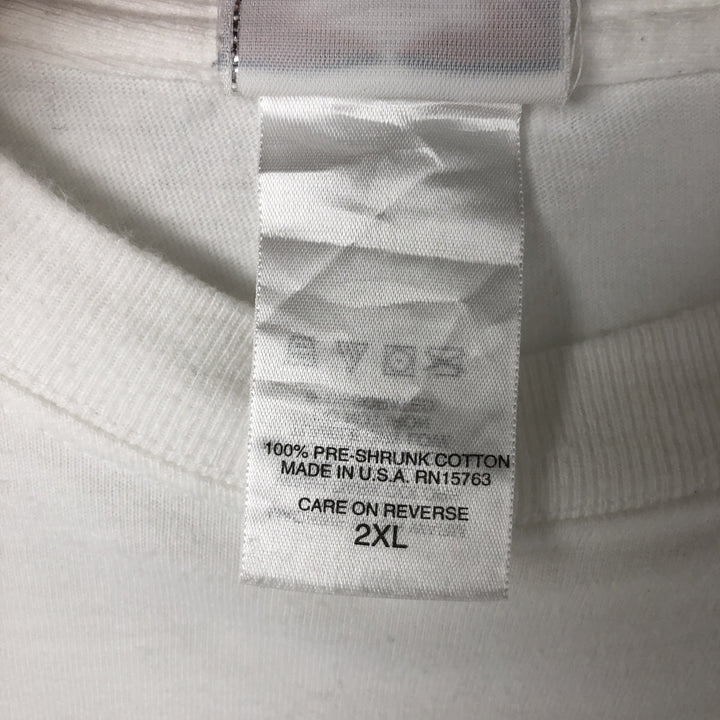 00'S Harley-Davidson Hanes Eagle Pattern Long T-shirt Made in USA Men's XXL cotton white type Vintage Second Hand