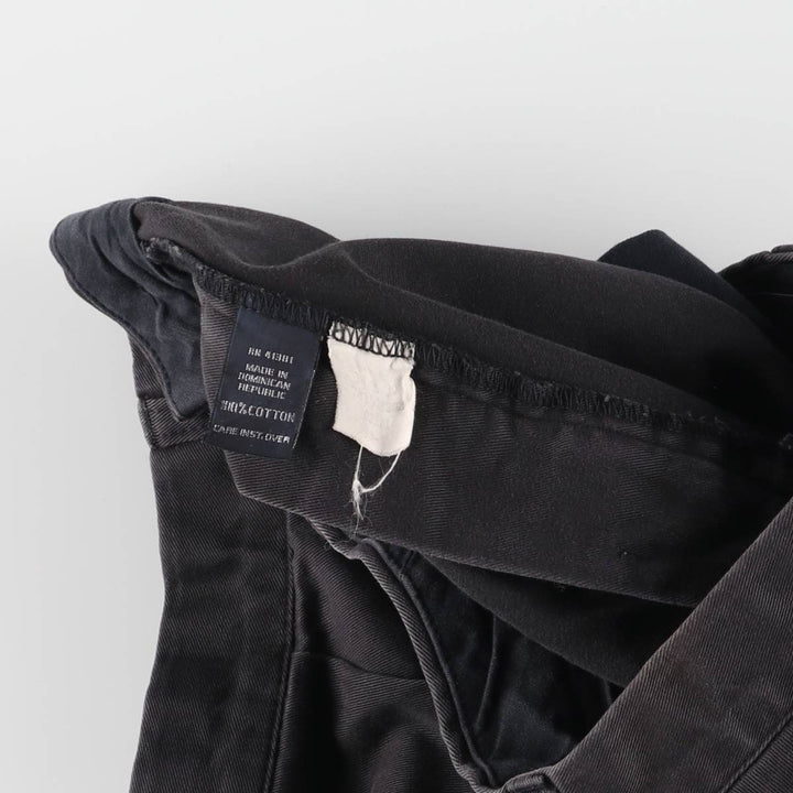Ralph Lauren POLO by Ralph Lauren ANDREW PANT Two-pleat chino pants for men, equivalent to w37 cotton black type Vintage Second Hand