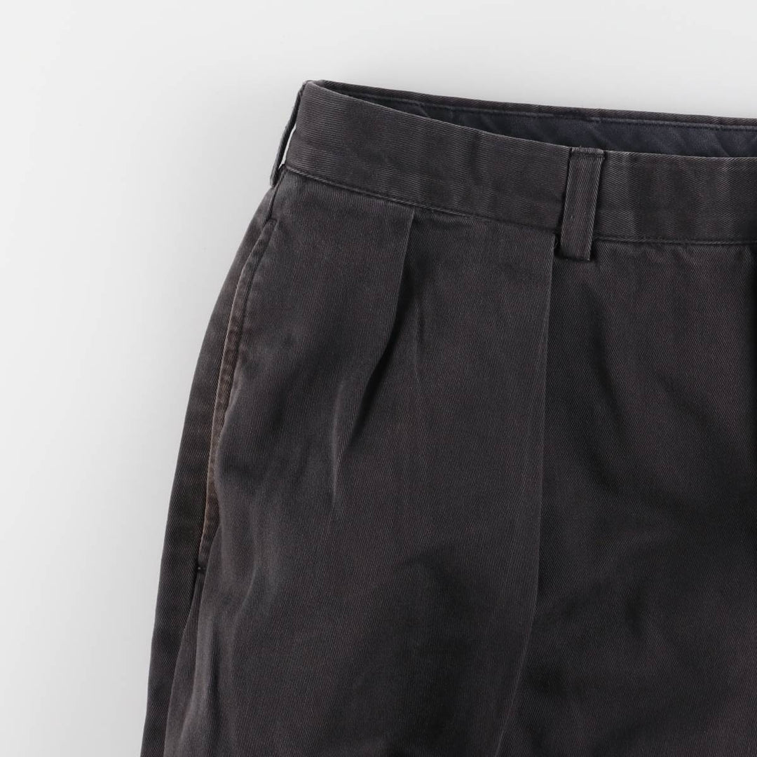 Ralph Lauren POLO by Ralph Lauren ANDREW PANT Two-pleat chino pants for men, equivalent to w37 cotton black type Vintage Second Hand