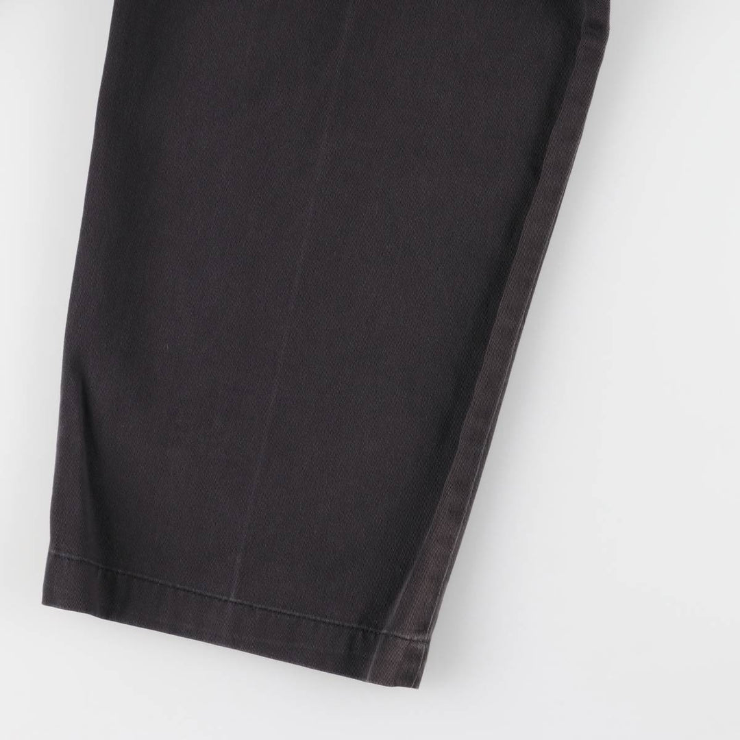 Ralph Lauren POLO by Ralph Lauren ANDREW PANT Two-pleat chino pants for men, equivalent to w37 cotton black type Vintage Second Hand