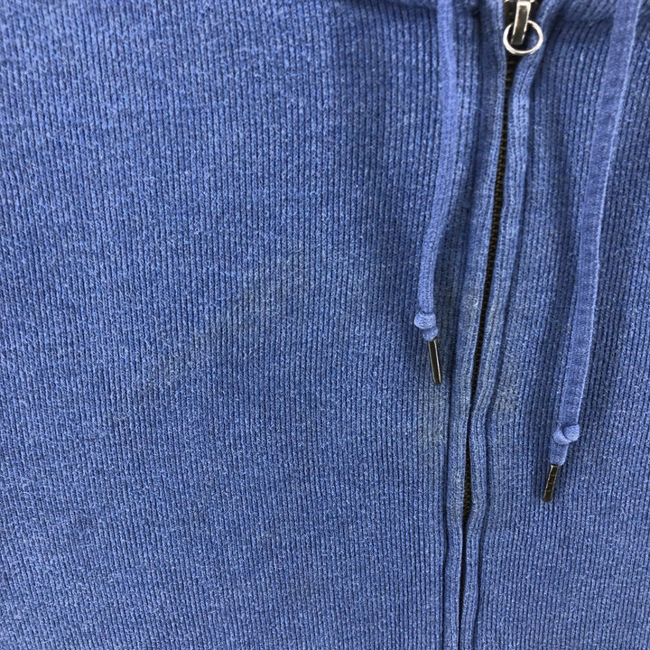 Ralph Lauren Sweat Full Zip Hoodie, Men's M cotton blue type Vintage Second Hand