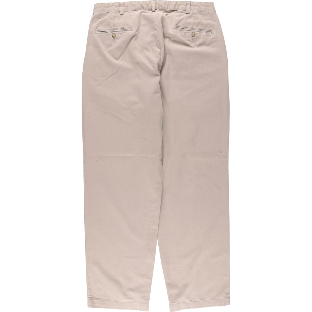 Ralph Lauren POLO RALPH LAUREN Two-pleat chino pants for men, size W35 cotton Beige type Vintage Second Hand