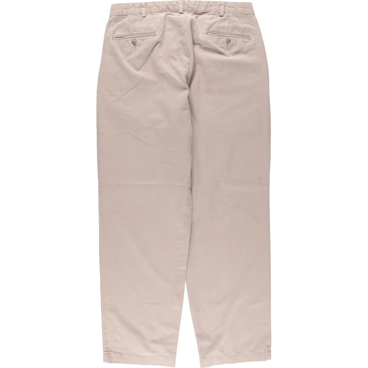 Ralph Lauren POLO RALPH LAUREN Two-pleat chino pants for men, size W35 cotton Beige type Vintage Second Hand