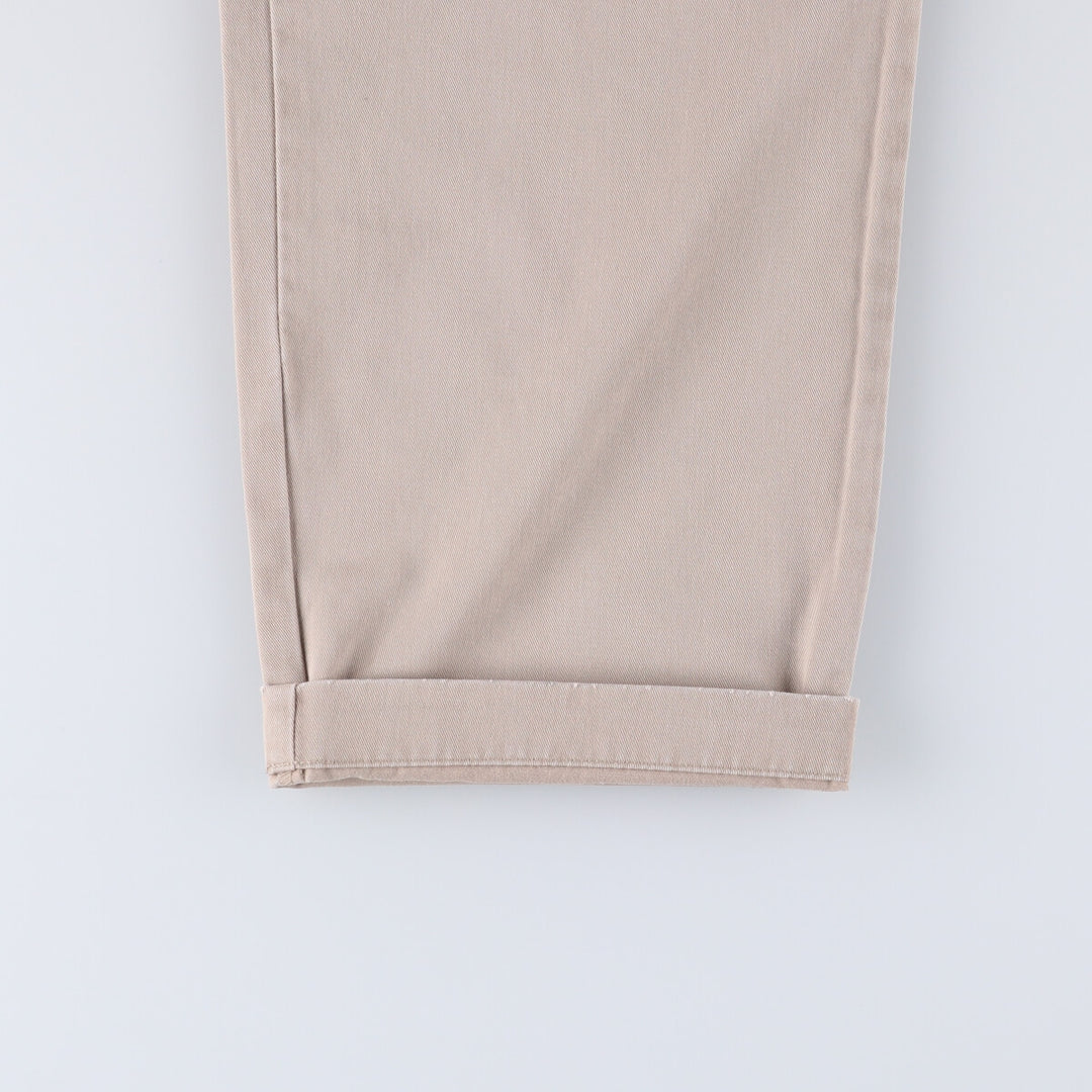 Ralph Lauren POLO RALPH LAUREN Two-pleat chino pants for men, size W35 cotton Beige type Vintage Second Hand