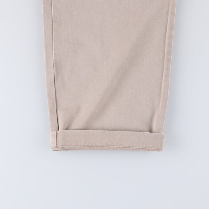 Ralph Lauren POLO RALPH LAUREN Two-pleat chino pants for men, size W35 cotton Beige type Vintage Second Hand