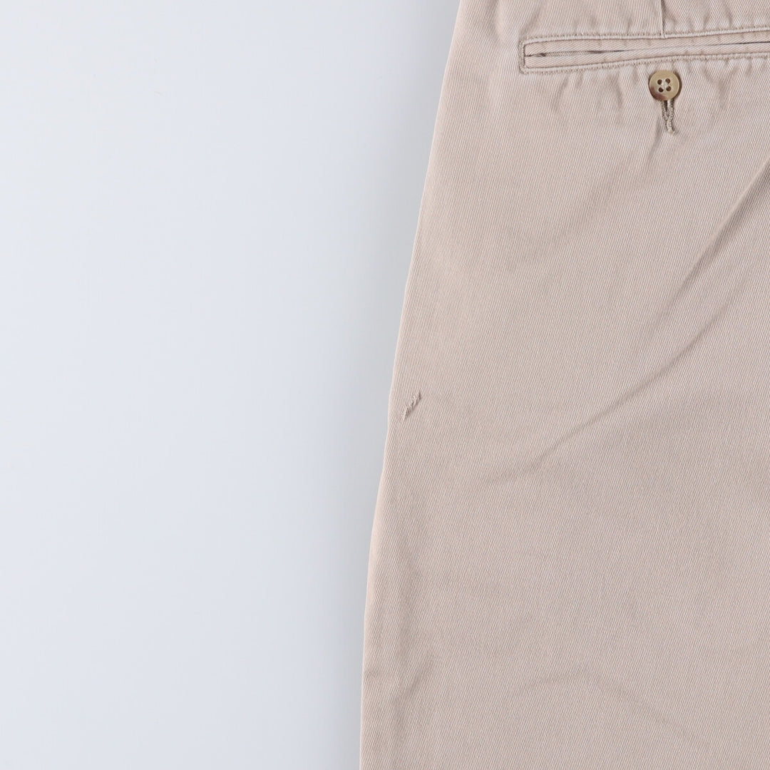 Ralph Lauren POLO RALPH LAUREN Two-pleat chino pants for men, size W35 cotton Beige type Vintage Second Hand