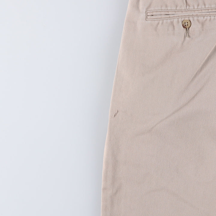 Ralph Lauren POLO RALPH LAUREN Two-pleat chino pants for men, size W35 cotton Beige type Vintage Second Hand