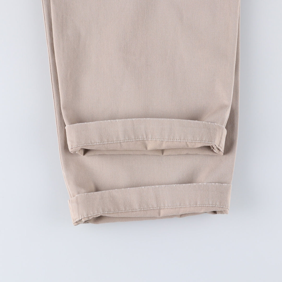 Ralph Lauren POLO RALPH LAUREN Two-pleat chino pants for men, size W35 cotton Beige type Vintage Second Hand