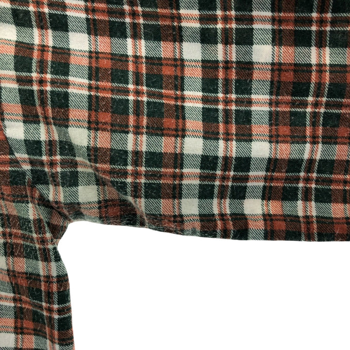 KLON DIKE Check Pattern Long Sleeve Printed Flannel Box Shirt Men's XL cotton green type Vintage Second Hand