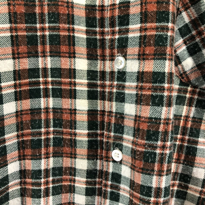 KLON DIKE Check Pattern Long Sleeve Printed Flannel Box Shirt Men's XL cotton green type Vintage Second Hand