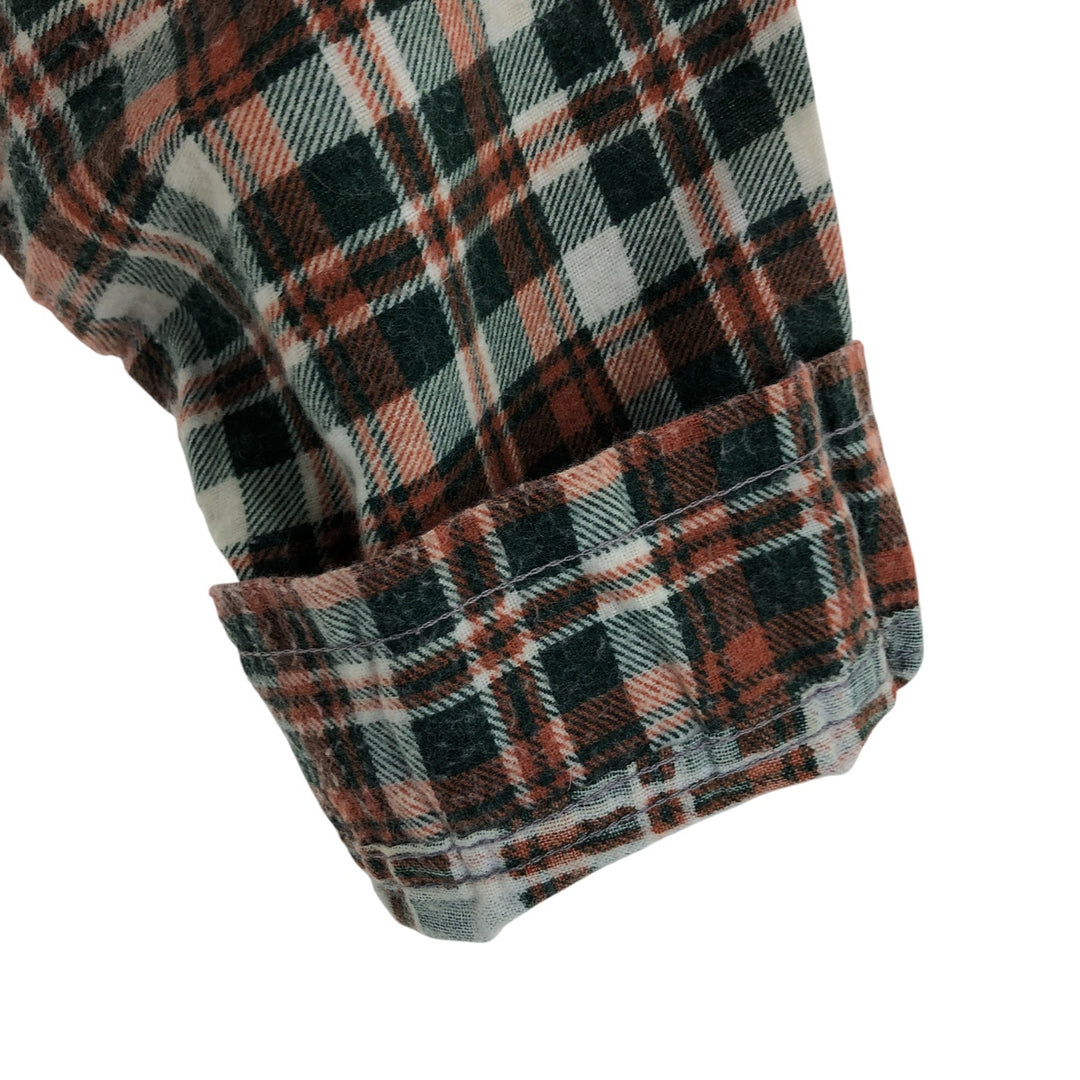 KLON DIKE Check Pattern Long Sleeve Printed Flannel Box Shirt Men's XL cotton green type Vintage Second Hand