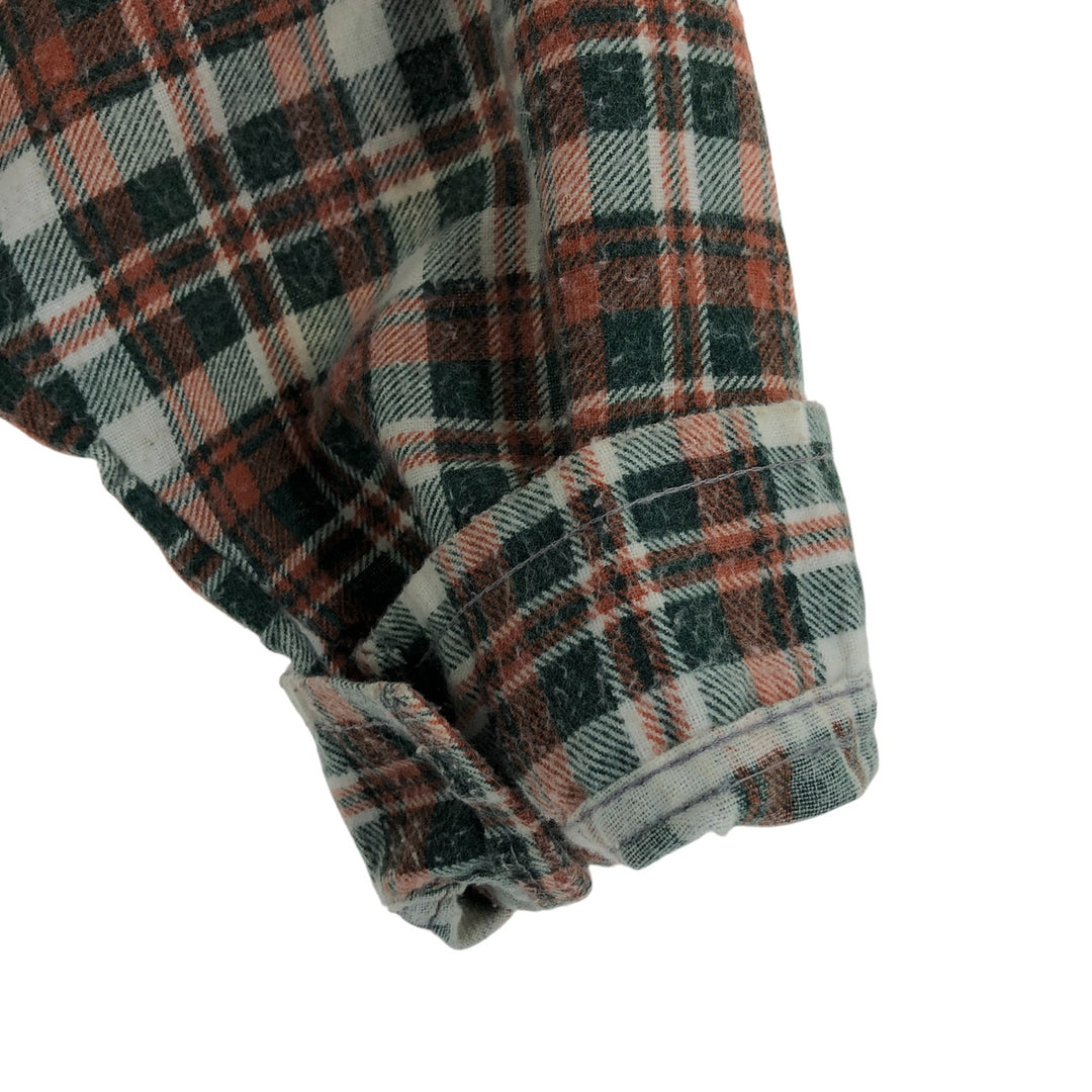 KLON DIKE Check Pattern Long Sleeve Printed Flannel Box Shirt Men's XL cotton green type Vintage Second Hand