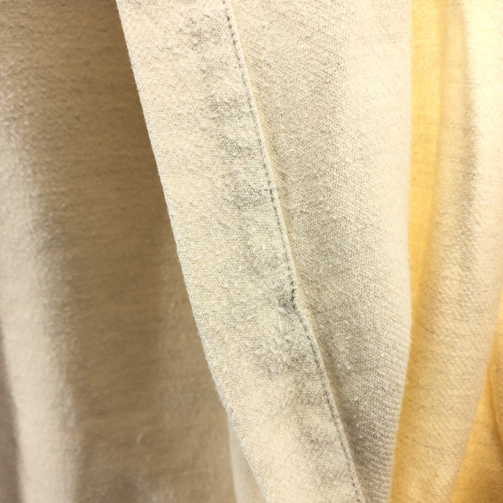 90'S Ralph Lauren CHAPS Long Sleeve Button Down Chamois Cloth Shirt Men's Size L Vintage cotton Beige type Vintage Second Hand
