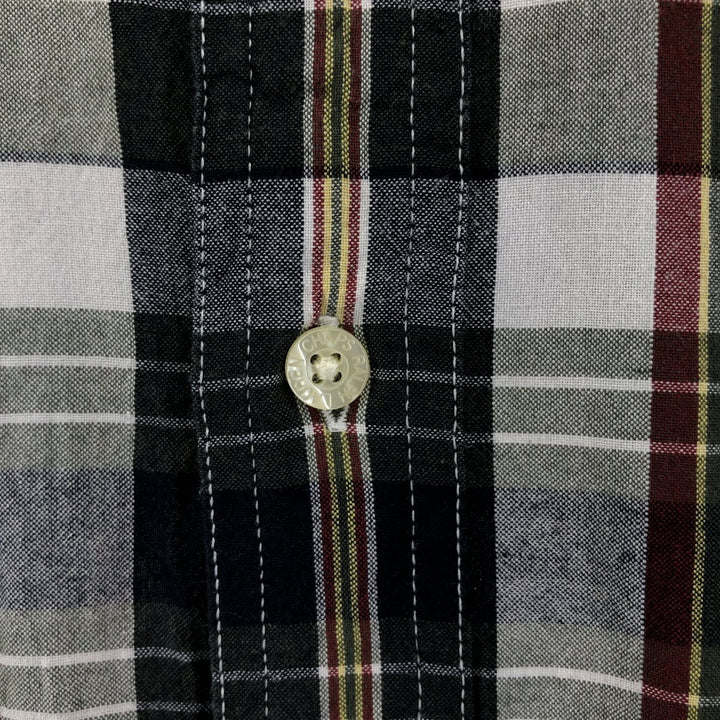 90'S Ralph Lauren CHAPS short sleeve button down check shirt men's size L vintage cotton Khaki type Vintage Second Hand