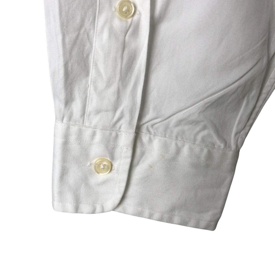 Ralph Lauren YARMOUTH long sleeve button down shirt, men's XL size cotton white type Vintage Second Hand