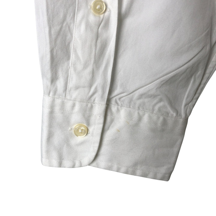 Ralph Lauren YARMOUTH long sleeve button down shirt, men's XL size cotton white type Vintage Second Hand