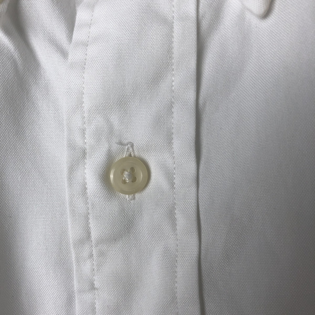 Ralph Lauren YARMOUTH long sleeve button down shirt, men's size L cotton white type Vintage Second Hand