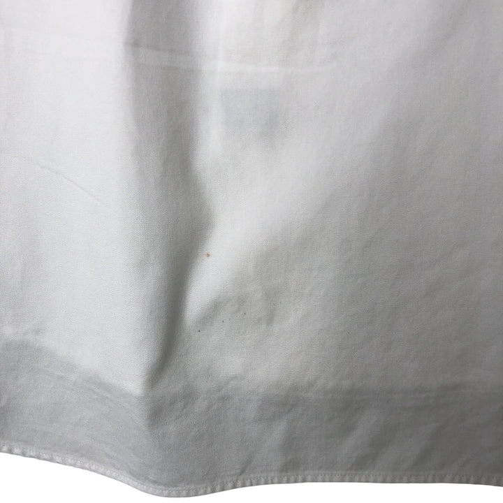 Ralph Lauren YARMOUTH long sleeve button down shirt, men's size L cotton white type Vintage Second Hand