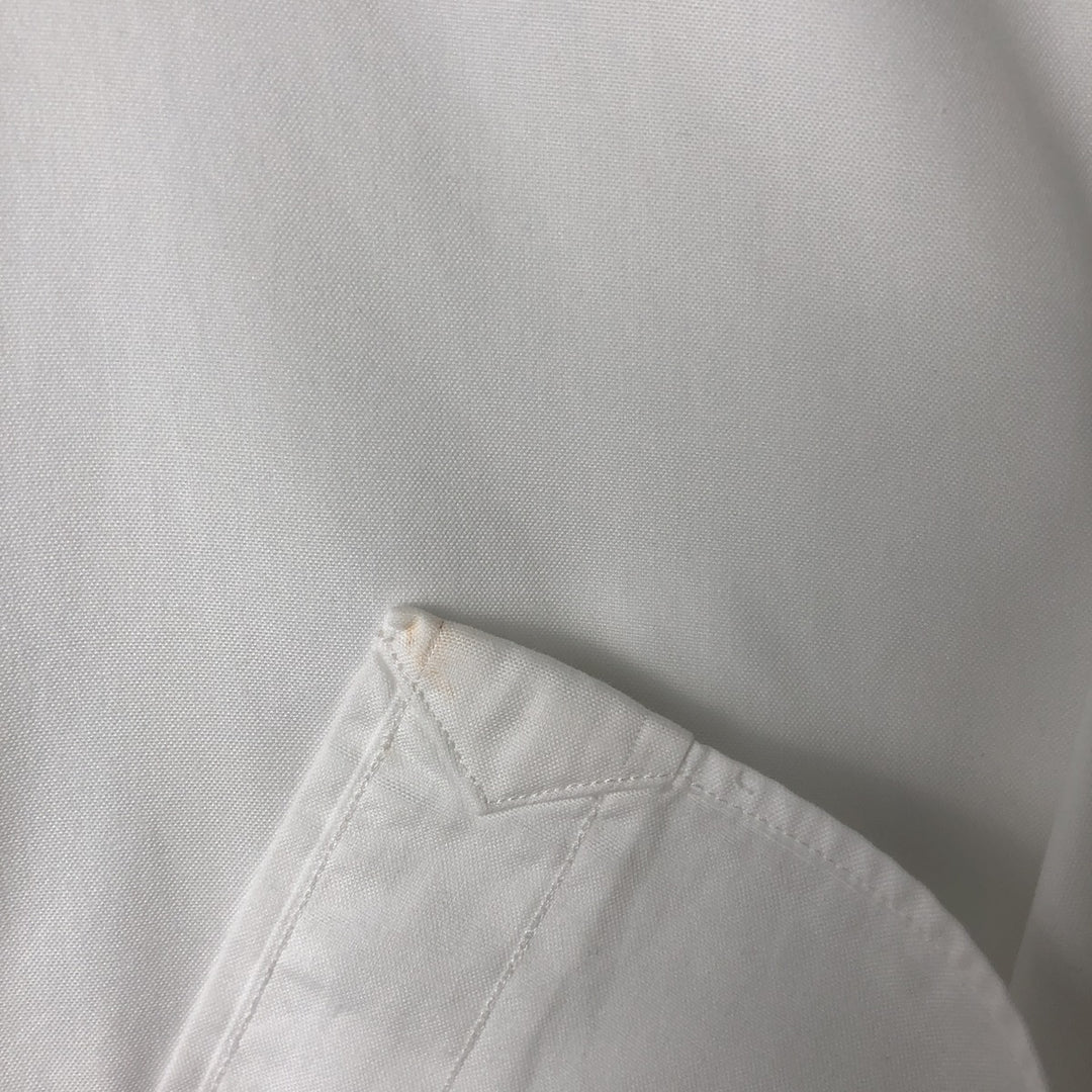 Ralph Lauren YARMOUTH long sleeve button down shirt, men's size L cotton white type Vintage Second Hand