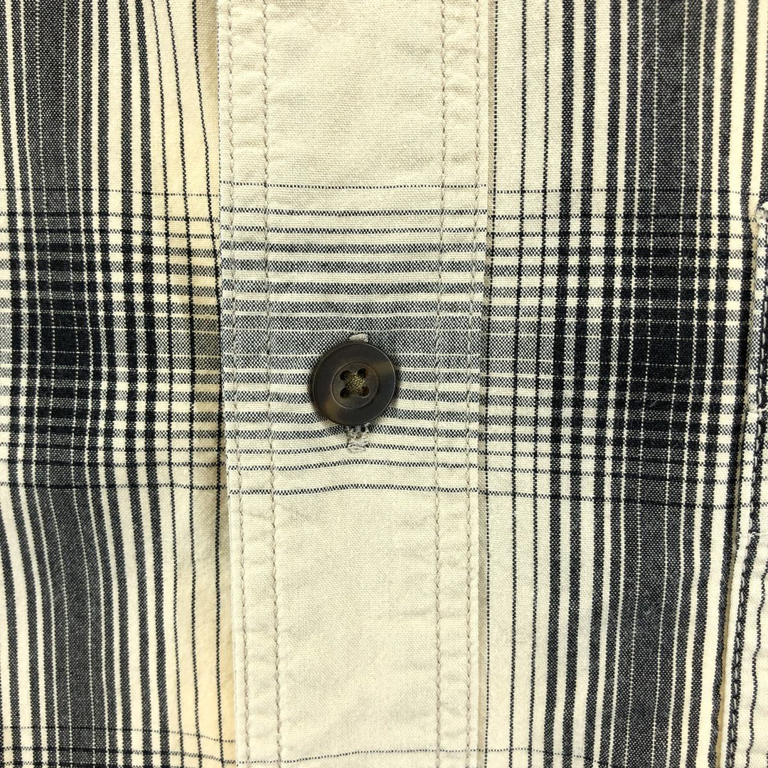 Carhartt Relaxed Fit Ombre Check Short Sleeve Work Shirt, Men's XL cotton ivory Vintage Second Hand
