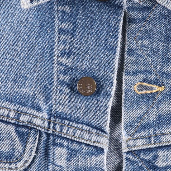 Vintage 1980'S Lee Riders denim jacket, made in the USA, size M, women's. unclear blue type Vintage Second Hand