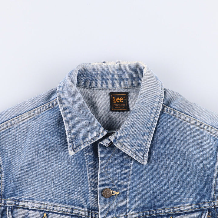 Vintage 1980'S Lee Riders denim jacket, made in the USA, size M, women's. unclear blue type Vintage Second Hand