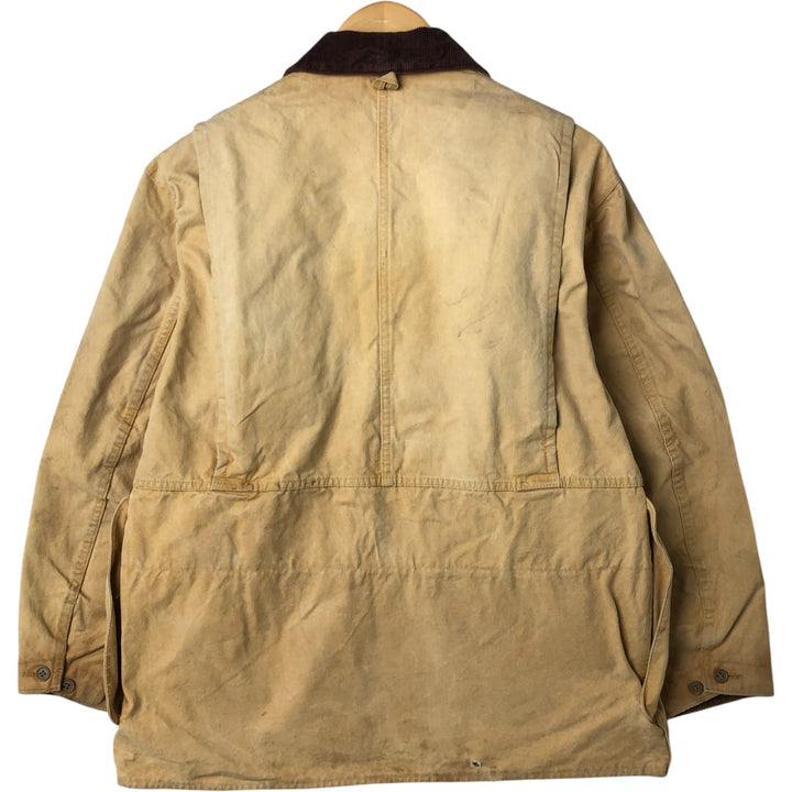 60s~ Drybak Shooting Jacket Men's XL Duck Cartridge Holder Vintage unclear Beige type Vintage Second Hand