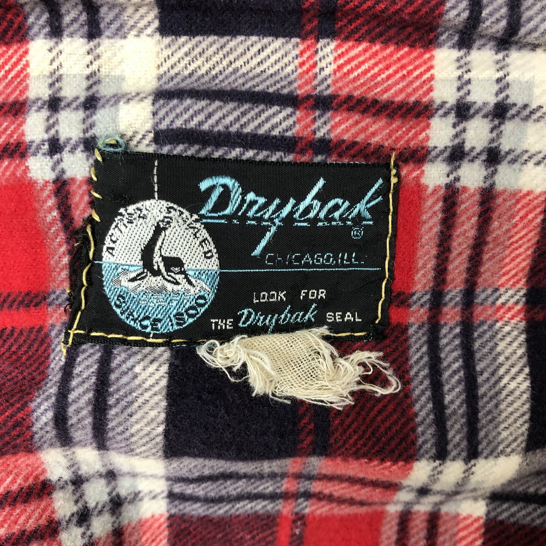 60s~ Drybak Shooting Jacket Men's XL Duck Cartridge Holder Vintage unclear Beige type Vintage Second Hand