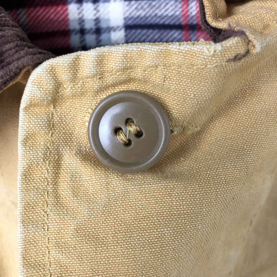 60s~ Drybak Shooting Jacket Men's XL Duck Cartridge Holder Vintage unclear Beige type Vintage Second Hand