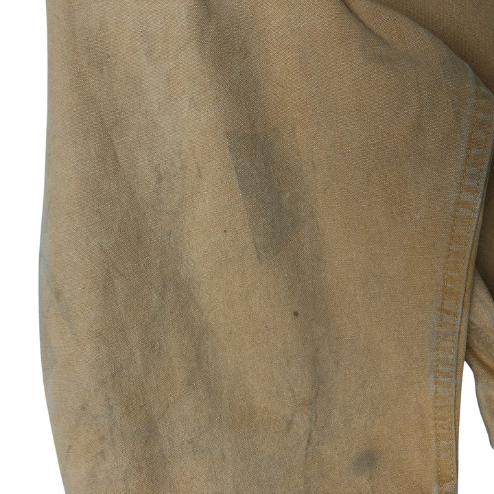 60s~ Drybak Shooting Jacket Men's XL Duck Cartridge Holder Vintage unclear Beige type Vintage Second Hand