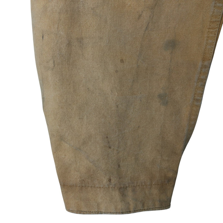 60s~ Drybak Shooting Jacket Men's XL Duck Cartridge Holder Vintage unclear Beige type Vintage Second Hand