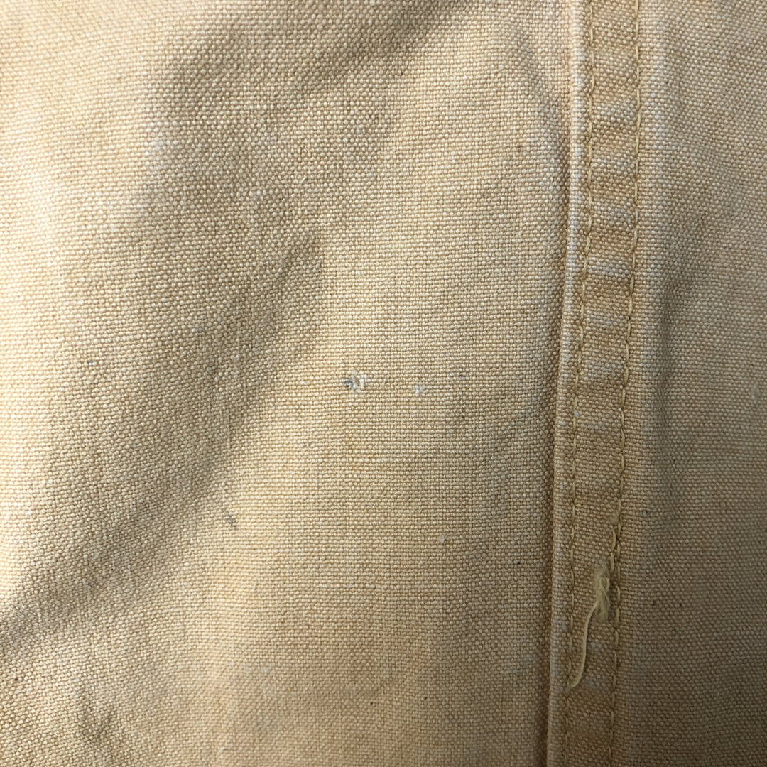 60s~ Drybak Shooting Jacket Men's XL Duck Cartridge Holder Vintage unclear Beige type Vintage Second Hand