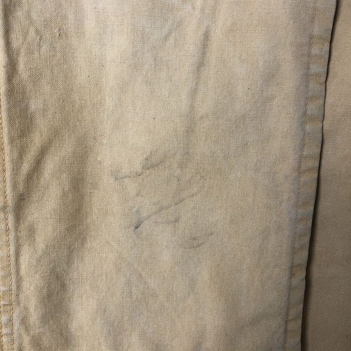 60s~ Drybak Shooting Jacket Men's XL Duck Cartridge Holder Vintage unclear Beige type Vintage Second Hand