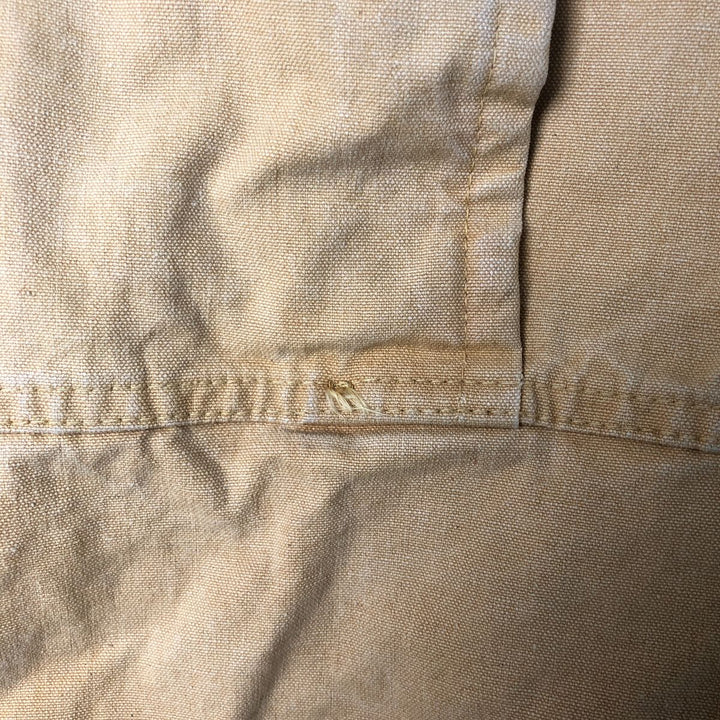 60s~ Drybak Shooting Jacket Men's XL Duck Cartridge Holder Vintage unclear Beige type Vintage Second Hand