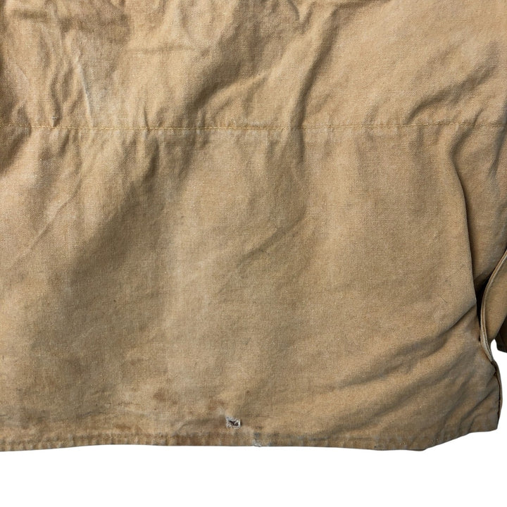 60s~ Drybak Shooting Jacket Men's XL Duck Cartridge Holder Vintage unclear Beige type Vintage Second Hand