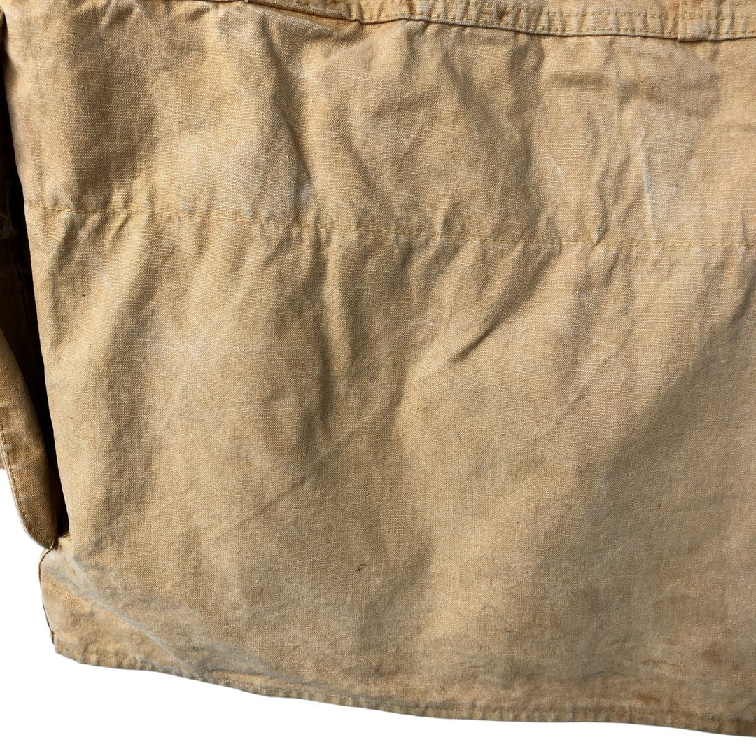 60s~ Drybak Shooting Jacket Men's XL Duck Cartridge Holder Vintage unclear Beige type Vintage Second Hand