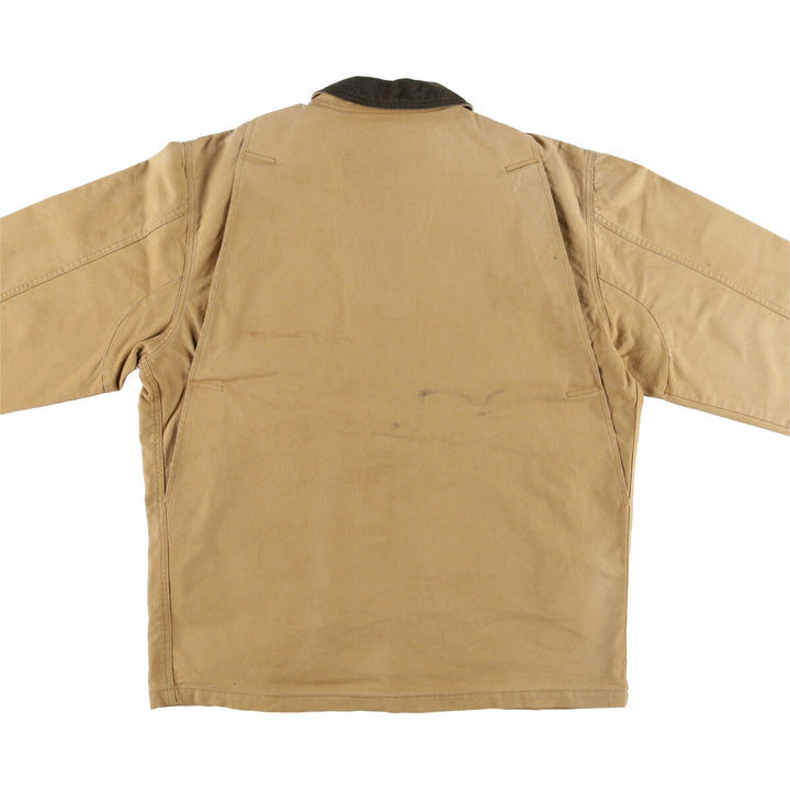 80'S LLBean Duck Hunting Jacket Made in USA Men's Size L Vintage cotton Beige type Vintage Second Hand
