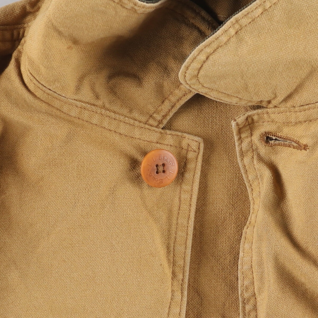 80'S LLBean Duck Hunting Jacket Made in USA Men's Size L Vintage cotton Beige type Vintage Second Hand