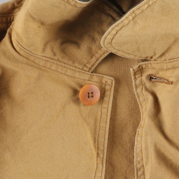 80'S LLBean Duck Hunting Jacket Made in USA Men's Size L Vintage cotton Beige type Vintage Second Hand