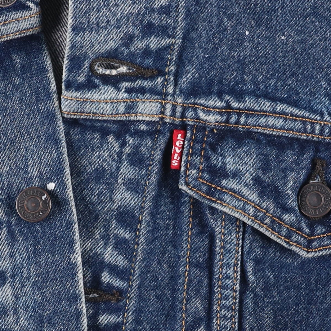 Levi's Painted Denim Jacket, G-Jean, Men's M Size cotton blue type Vintage Second Hand