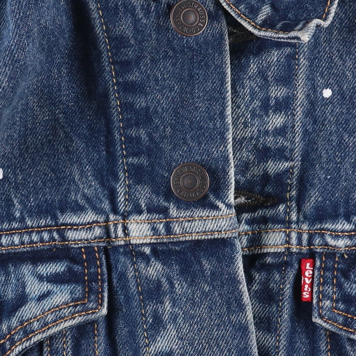 Levi's Painted Denim Jacket, G-Jean, Men's M Size cotton blue type Vintage Second Hand